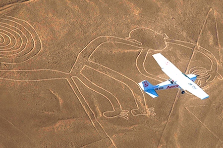 Pronto el nuevo geoglifo felino sera parte de las vistas aereas.