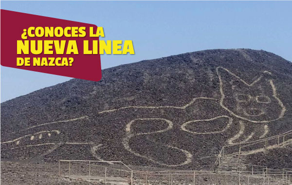 Nuevo geoglifo, asemeja a un felino.