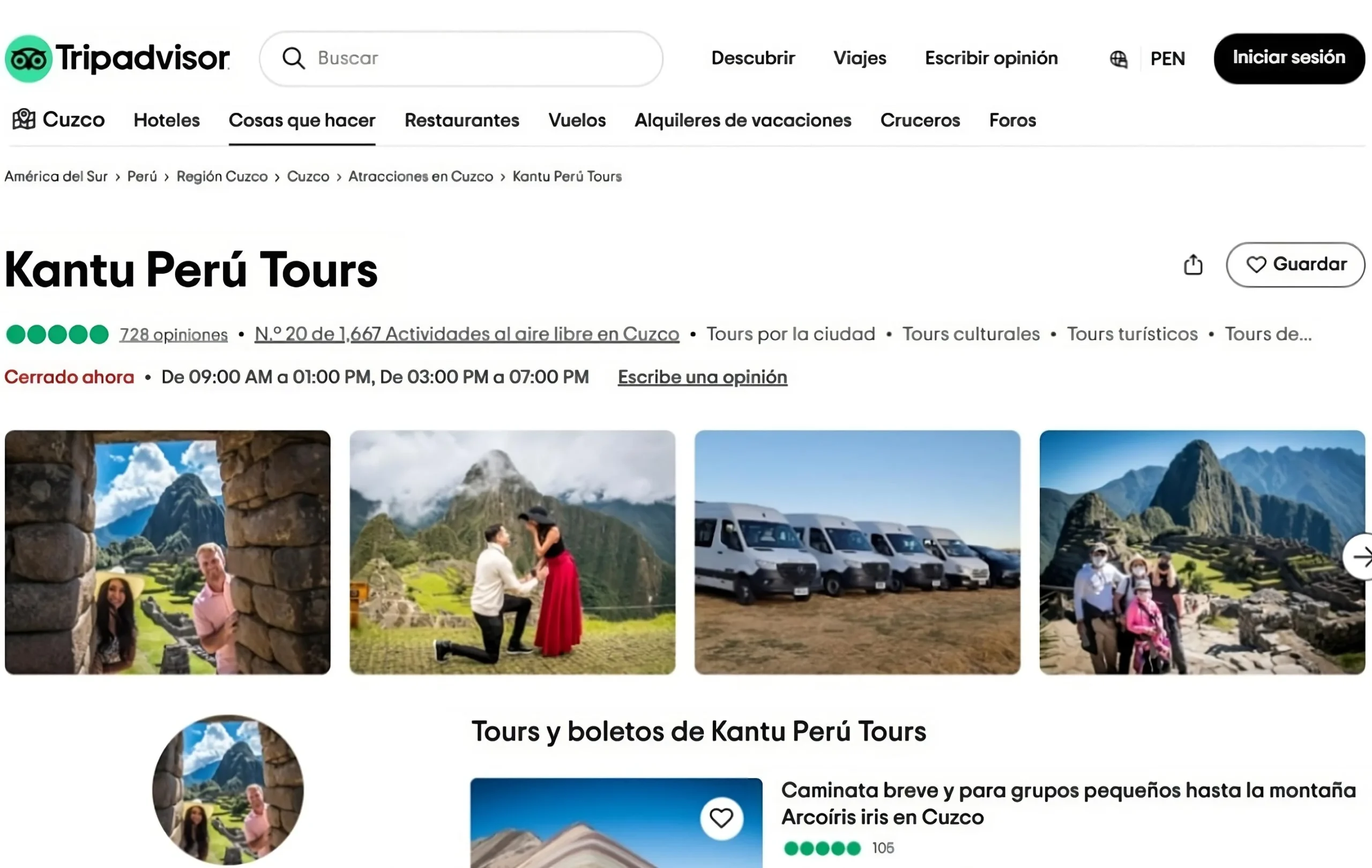Traveler Apps in Cusco-Kantu Peru Tours on Trip Advisor