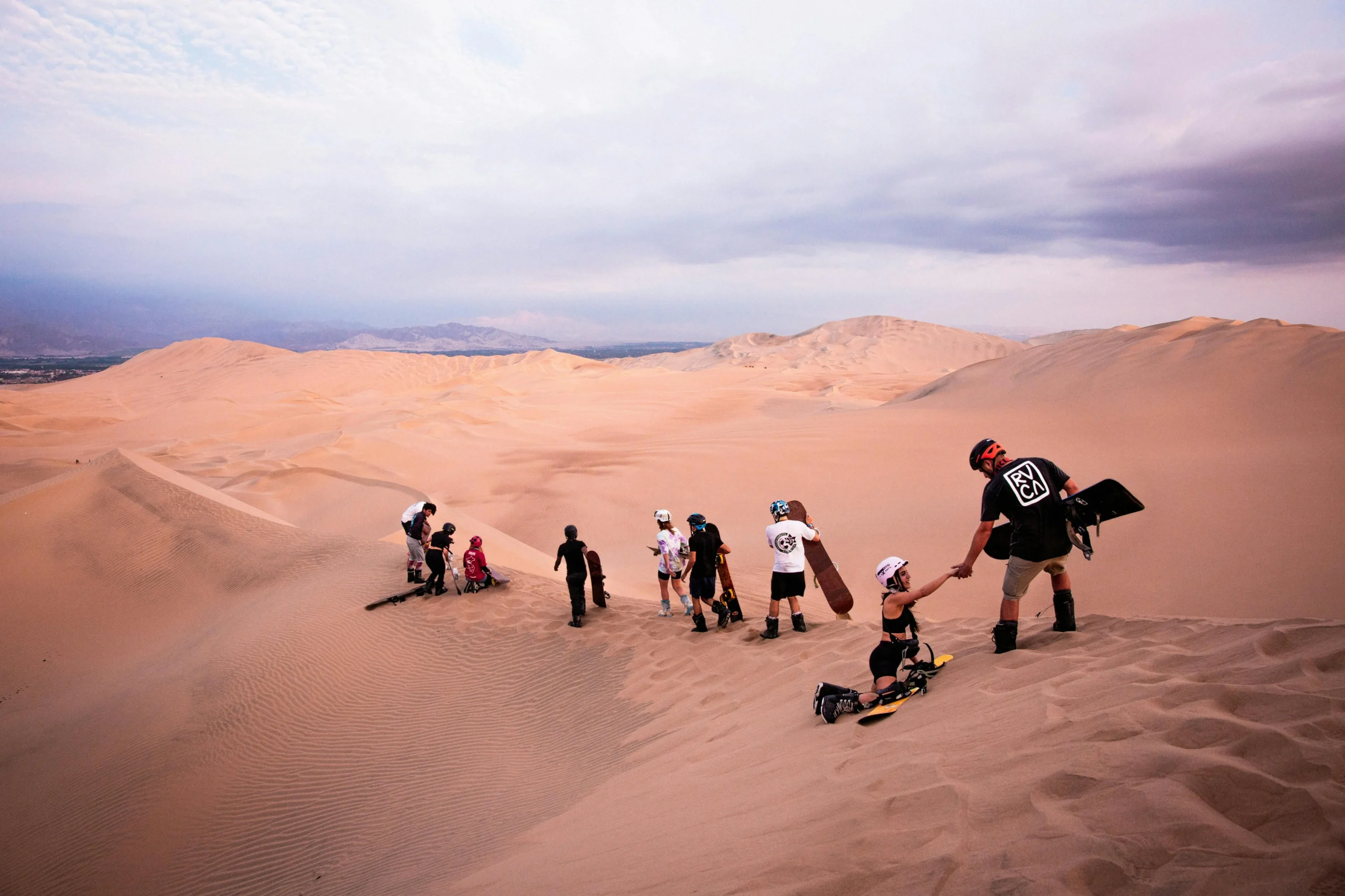 Sandboarding en las dunas de Huacachina