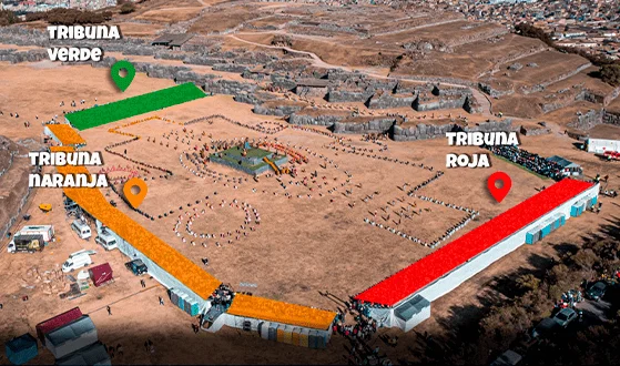 Tribunas para ver el Inti Raymi en Sacsayhuamán