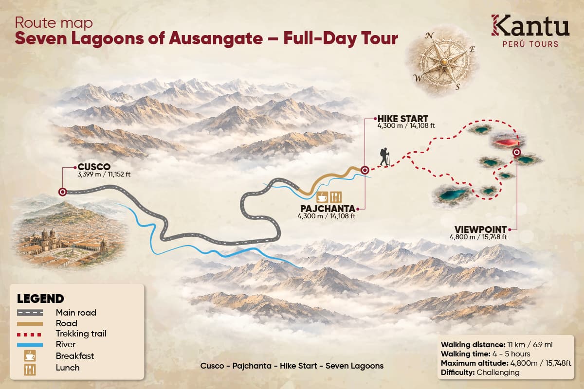 Ausangate 7 Lakes Tour from Cusco
