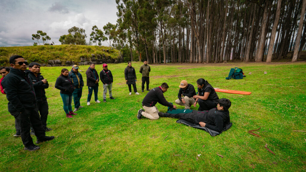 Guides trained by the Peruvian Red Cross – Cusco Branch