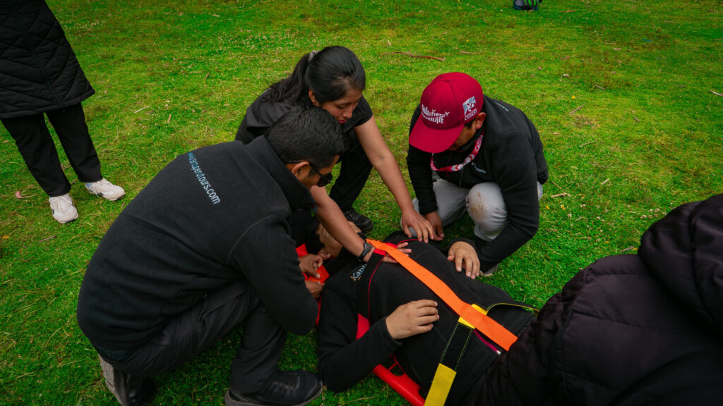 Guides trained by the Peruvian Red Cross – Cusco Branch
